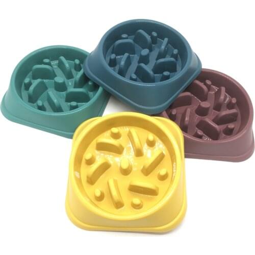 Anti Choke Dog Feeding Food Bowls Puppy Eat Slow Eating Dogs Bowls Feeder Dish Pet Bowl Pet Supplies Dog Bowl