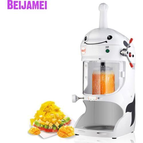 BEIJAMEI milk tea shop commercial sand ice machine electric snowflake ice crusher ice shaving making machine price