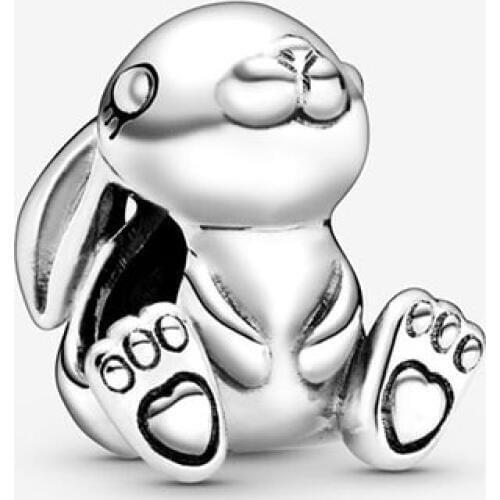 2020 New 925 Sterling Silver Fit Original Pandora Bracelets Beads The Rabbit Charms Women DIY Fashion Jewelry