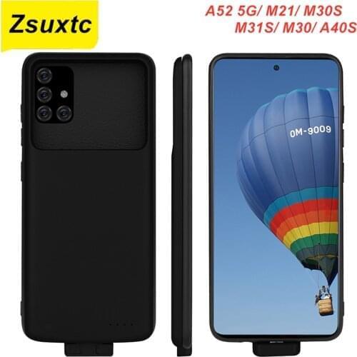 5000 Mah For Samsung Galaxy A52 5G M21 M30S M31S M30 A40S Battery Case Smart Charger Power Bank Case