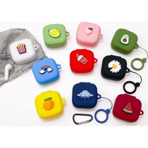 Cartoon Earphone Case For Xiaomi Air2 Se TWS Case With Hook for Xiaomi Air 2 Se Bluetooth Headphone Protective Accessories