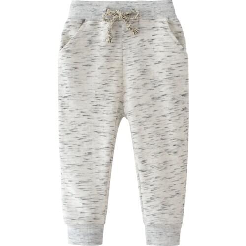 Jumping meters Childrens Sweatpants for Boys Girls Drawstring Autumn Spring Kids Full Length Trousers Baby Cotton Clothing