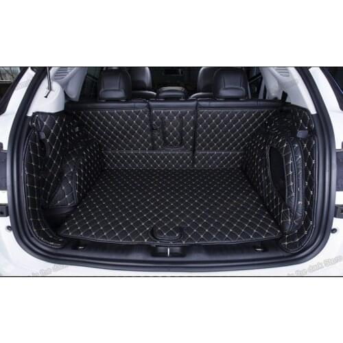 Lsrtw2017 for jeep compass leather car trunk mat cargo liner 2016 2017 2018 2019 2020 2021 accessories carpet interior boot rear