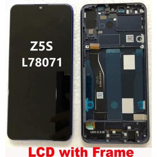 100% Original New Best Glass Sensor LCD Display 10 Touch Panel Screen Digitizer Assembly For Lenovo Z5S L78071 + Frame Pantalla