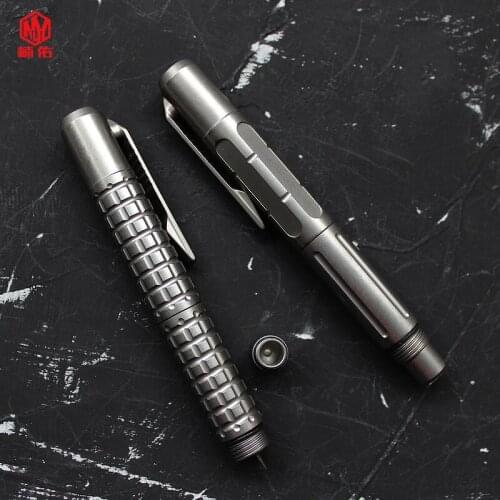 1PCS Titanium Alloy Multifunctional Military Tactical Pen Can Be Equipped With 6mm Screwdriver Portable EDC Equipment Stationery
