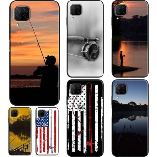 Fishing Rod Soft Cover For Huawei P40 Lite Mate 20 10 P30 P20 Pro Case For Huawei P Smart 2021 2019