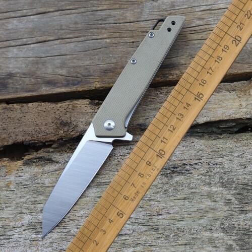 New K1 Folding 12C27N Blade G10 + Steel Handle Tactical Outdoor Camping Hunting Fishing Portable Fruit Knife EDC Survival Tool