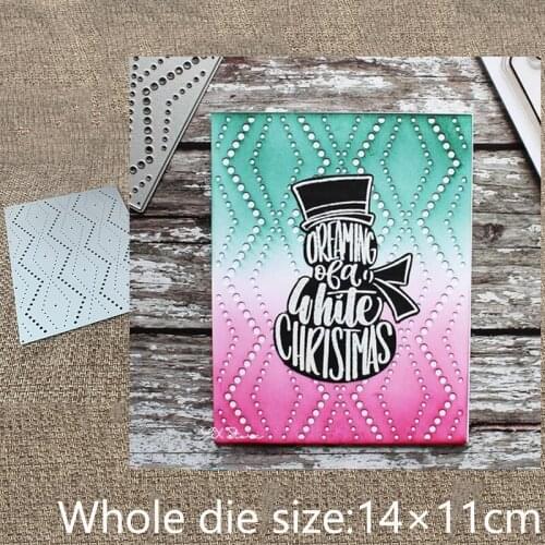 New Design Craft Metal stencil mold Cutting Dies Dotted Zig Zag decoration scrapbook die cuts Album Paper Card Craft Embossing