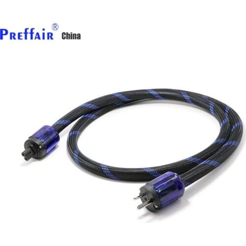 New HI-End Pure copper US Power Cord Cable Audiophile Power Cord CableUS Plug With Figure 8 IEC C7 IEC Power Cable HIFI