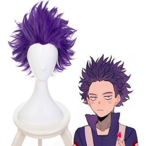 My Hero Academia Cosplay Wig Hitoshi Shinsou Cosplay Wigs Boku No Hero Academia Heat Resistant Synthetic Halloween Carnival Wig