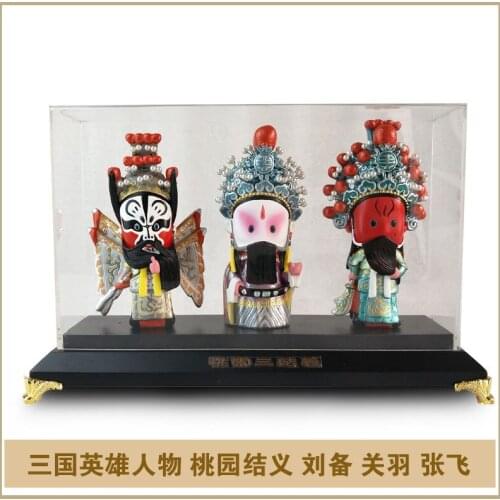 Peking opera facial makeup characters decoration figures of the Three Kingdoms Chengdu tourism the characteristics of Sichuan