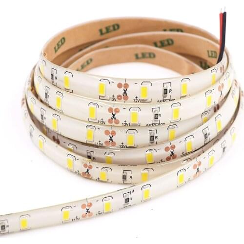 5M LED Strip Light DC12V 5630 60Leds/m Flexible Tape Ribbon Waterproof Stripe Light Diode Tape White/Warm White/Natural White