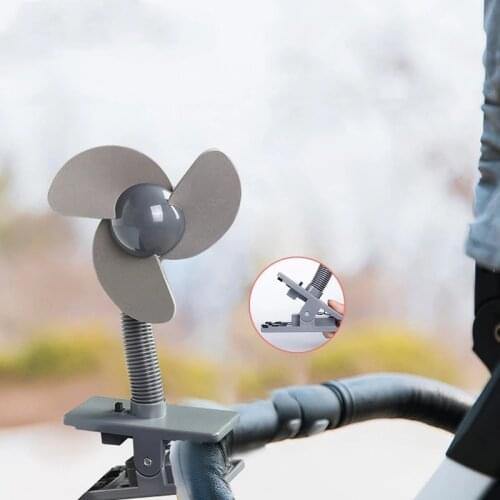 360 Rotating Stroller Fan Personal Portable Desk Handheld Baby Bed Car Seat Fan USB Rechargeable Fan Mini Stroller Accessories