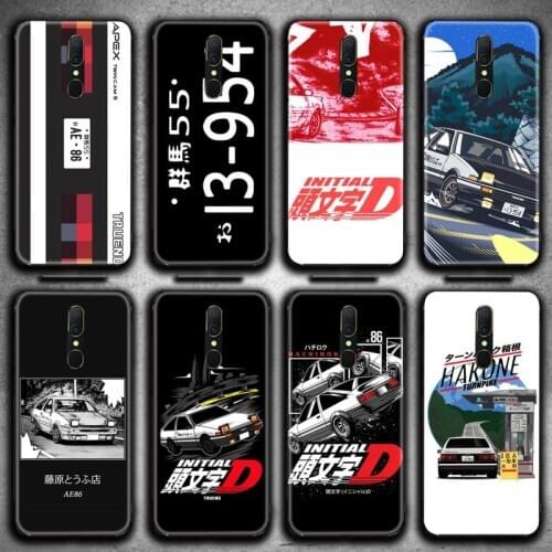 Japan Classic Comic Initial D JDM AE86 Phone Case For Oppo A5 A9 2020 Reno2 z Renoace 3pro A73S A71 F11