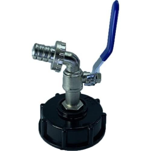 Yard Garden IBC Water Tank Adapter 1/2'' Water Hose Connector Female Thread Water Faucet Ball Fitting Parts Kit 15mm Outlet