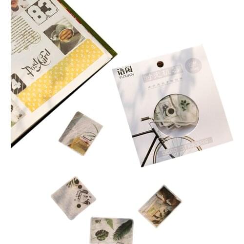 15packs/lot Retro letter rose manor Border Retro character decoration sticker DIY Diary Office stationery sticker