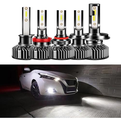 2X F2 COB Car Headlight H7 H4 H1 H11 H3 H13 H27 880 9006 9007 72W 8000LM 6500K 12V 24V Auto Headlamp COB Fog Light Bulb