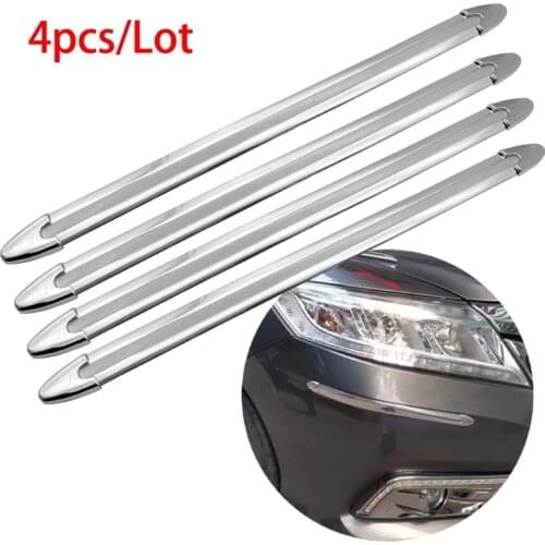 4X Car SUV Edge Anti-collision Strip Bumper Protector Protective Guard Bar Anti-Rub Scrape Retail Bumper Crash Styling Mouldings