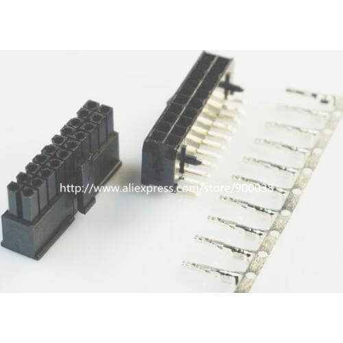 50 sets Micro-Fit connector 3.0mm 2x10 Pin 20 P Wafer right angle Plus Receptacle Housing and terminal 43025 / 43045