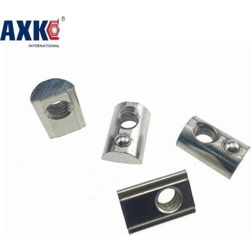 2018 Rivet Nut Decor Wood Furniture Axk 50pcs 20 Series Roll-in T Spring Nuts M3 M4 M5 M6 For 2020 Aluminum Profiles Groove 6
