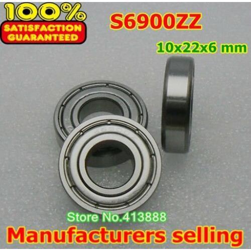 500pcs free shipping SUS440C environmental corrosion resistant stainless steel deep groove ball bearings S6900ZZ 10*22*6 mm