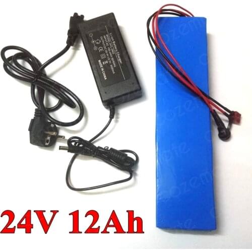 24v 12ah Lithium Ion Battery Electric Bike Batteries Pack 24 V 12ah for 350w Elecritc Wheelchair Motor E-bike with 2A Charger