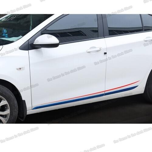 Lsrtw2017 Stainless Steel Car Door Strip Trims for Chevrolet Cavalier 2017 2018 2019 2020