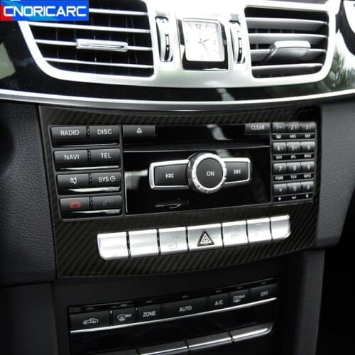 Car Styling Central Control CD Panel Frame Decoration Trim For Mercedes Benz E Class W212 2014-2015 Interior Accessories