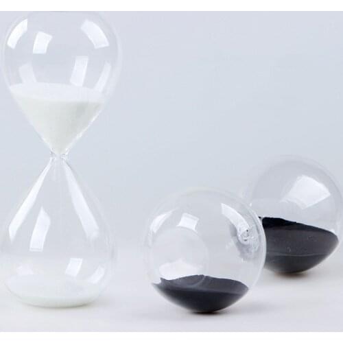 5/30/60 Min Hand-blown Timer Clock Creative Hourglass Ampulheta Crafts Sand Clock Hourglass Timer Decoration Gift for Children