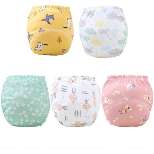 Baby Training Pants Washable Waterproof Breathable Cloth Diaper Reusable Ecological Nappy Diaper Training Pants Underwear Nappy