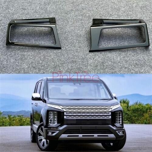 For Mitsubishi Delica 2020 ABS Chrome Side Air Vent Cover Sticker Trim Car Decoration Accessories