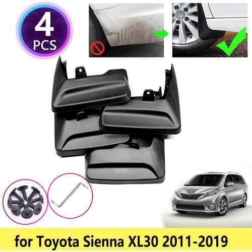 For Toyota Sienna XL30 2011 2012 2013 2014 2015 2016 2017 2018 2019 Mudguards Mudflap Fender Mud Flaps Splash Guards Accessories