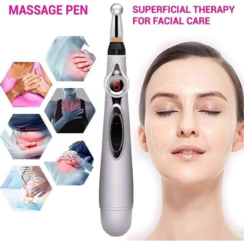 Electric Meridian Pen Meridians Energy Acupuncture Machine Acupuncture Magnet Therapy Heal Massage Pen for Pain Relief Therapy