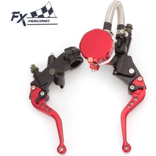 Fx Cnc 7/8" Motorcycle Brake Clutch Lever Master Cylinder Reservoir For Honda Kawasaki NSR 125 CBR250R Ninja 250R 300R Z250 Z300