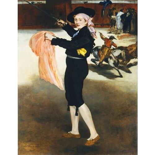 Canvas Painting Mademoiselle V In The Costume of An EspadaWall Picture Skeleton Canvas Print Education Poster Room Decoration