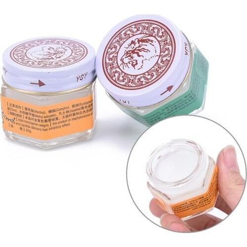 1pc Muscle Pain Relief Ointment Soothe itch Tiger Ointment Muscle stuffy nose Relief Red Tiger Balm Pain Killer Ointment