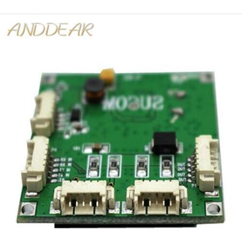 Mini PBCswitch module PBC OEM module mini size 4 Ports Network Switches Pcb Board mini ethernet switch module 10/100Mbps OEM/ODM