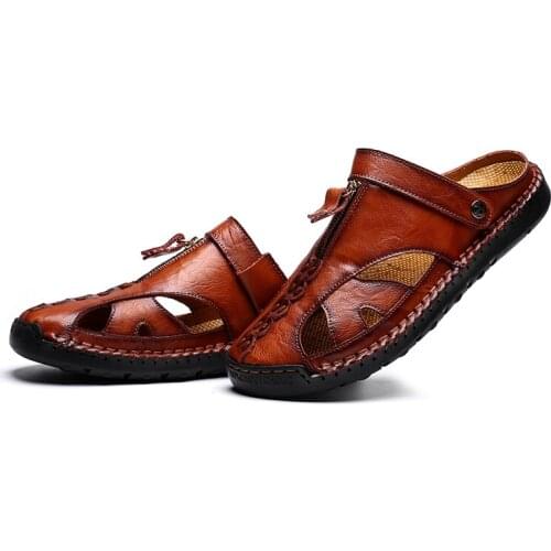 Deportivas sandale homme sandals-men safety 2020 zandalias sandali ete genuine rubber cuero work for outdoor sandalia sandels