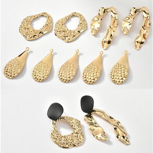 New arrived 30pcs/lot geometry water drop/letter u shape copper floating locket charms diy jewelry earring accessory