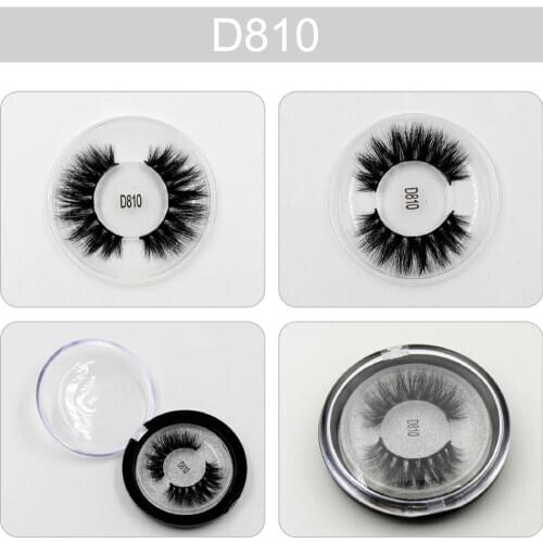 SOQOZ Eyelashes 3D Mink Lashes Long Lasting Natural False Mink Eyelashes Handmade Fake Eyelashes Extension D810