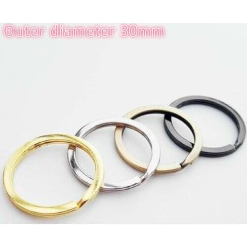 Key Holder Open Jump Rings Split Rings Double Loops Circle 30mm Keychain Ring Connectors for Jewelry Making Wholesale