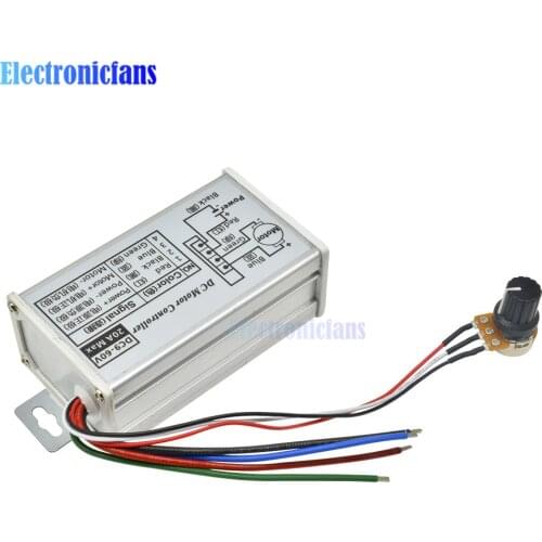 DC 9-60V PWM DC Motor Speed Controller Switch 12V 24V 60V Pulse Width Modulator Motor Regulator Speed Controller