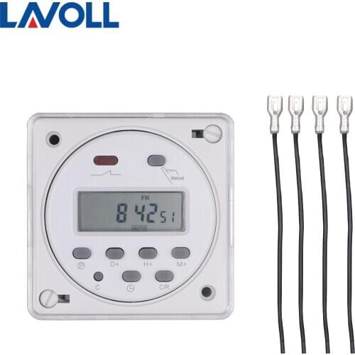 Programmable timer switch temporizador interruptor programmable relay digital weekly timer with protective cover