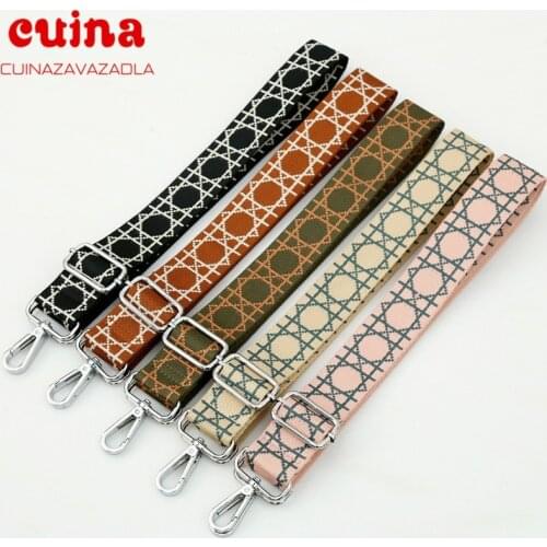 Rainbow Adjustable Obag Straps Nylon Colored Belt Bag Strap Hanger Handbag Accessories For Women Decorative Obag Handle Ornament