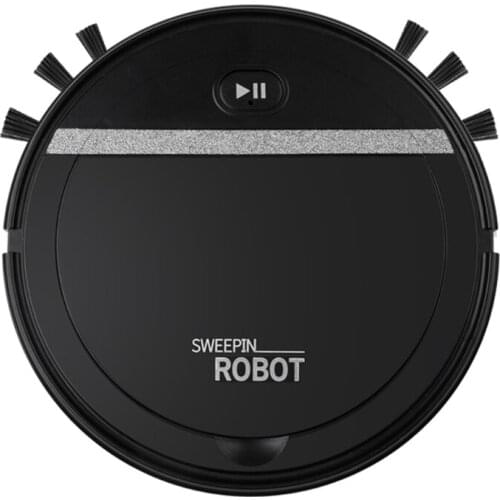 1200mAh Robot Vacuum Cleaner with Maximum Suction Power, Silent and Anti-collision, Rechargeable Vacuum Cleaner
