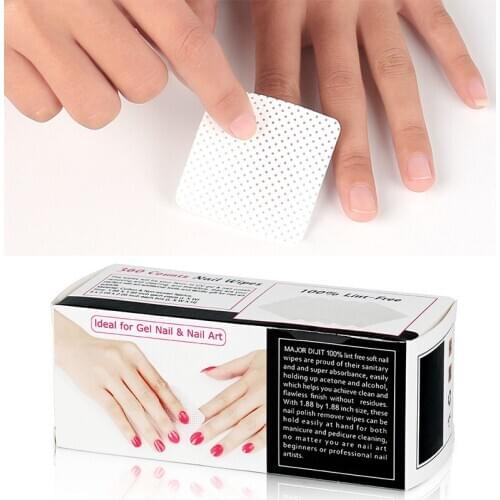 360pcs/lot Non-woven Fabric Nail lint free Wipes Napkins Nail Art Nail Remover Wipes For UV Gel Polish Remove Nails Pads Paper