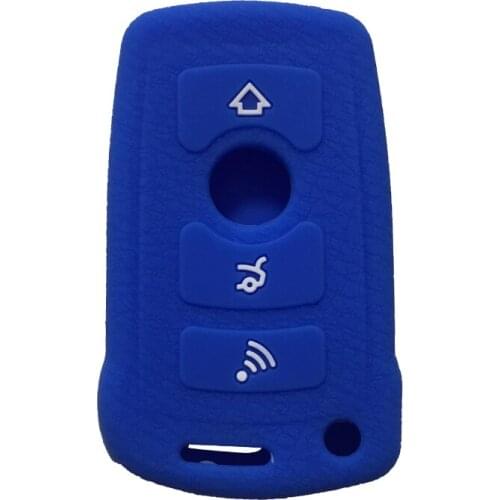 Silicone Case Car Key 7 Series For BMW 730 740 E65 E66 Cas 1 For BMW 7 Series Old Moldel Case Cover Remote Key Holder Shell Fob