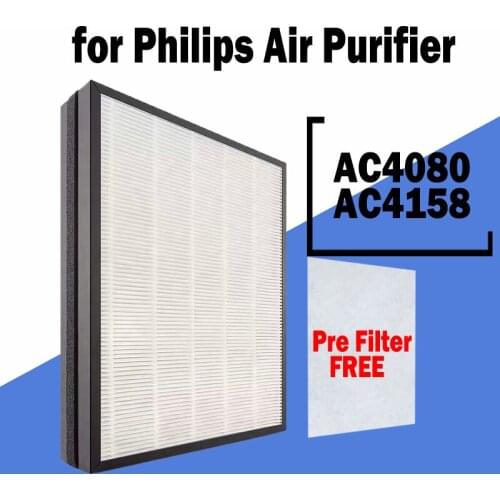 Replacement Hepa and Activated Carbon Composite Filter AC4158 AC4125 for Philips AC4080 AC4081 AC4006 P007 Air Purifier