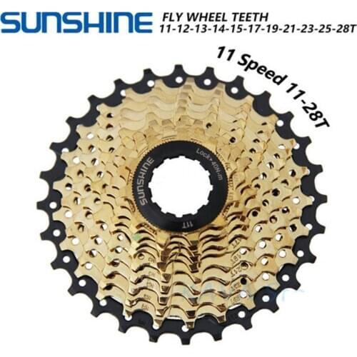 SUNSHINE 11 speed highway bicycle variable speed cassette flywheel light 11-28T road bike folding bike Freewheel Bicycle parts