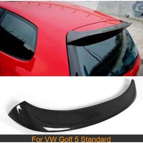 Carbon Fiber car rear spoiler auto roof wing For Volkswagen VW Golf 5 Standard 2006-2009 Non for GTI